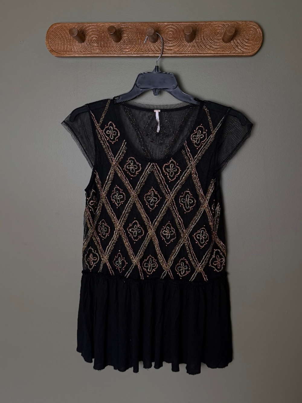 Free people beaded top